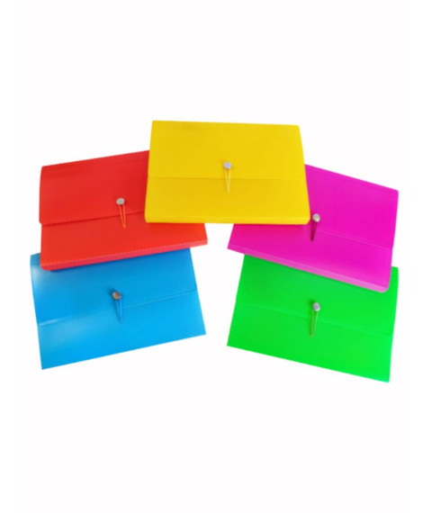 Mapa plastic Noki, cu elastic, A4,galben, 6 separatoare