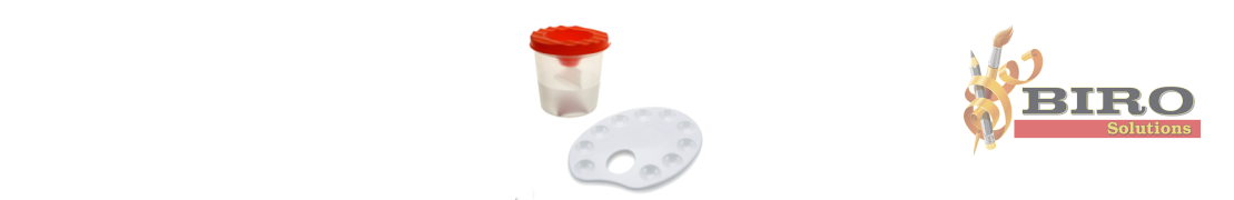 Palete și pahare pentru pictură