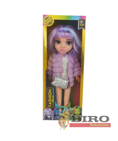 Păpușa cu păr mov, cu lumină și sunet, cod 932068