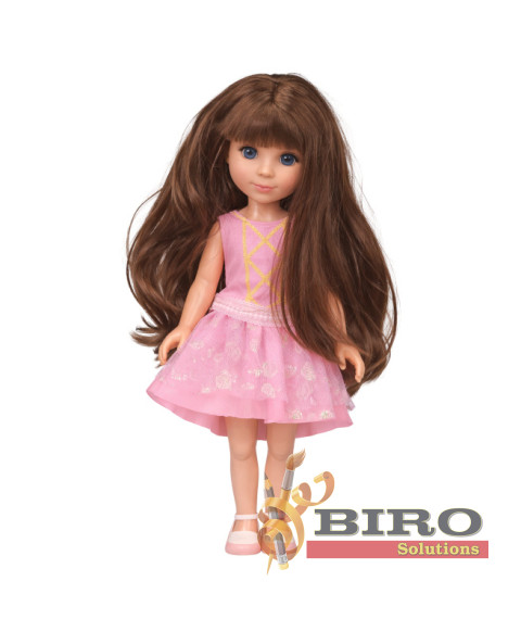 Păpușă Pure Baby de 14", în rochie roz, cod 962094
