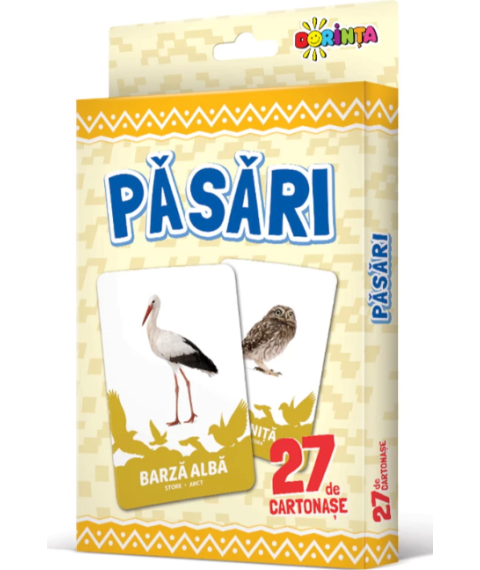 27 de cartonașe. Păsări
