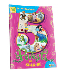 5 povești pe silabe (70 autocolante)