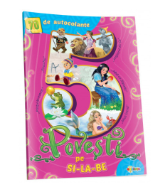 5 povești pe silabe (70 autocolante)