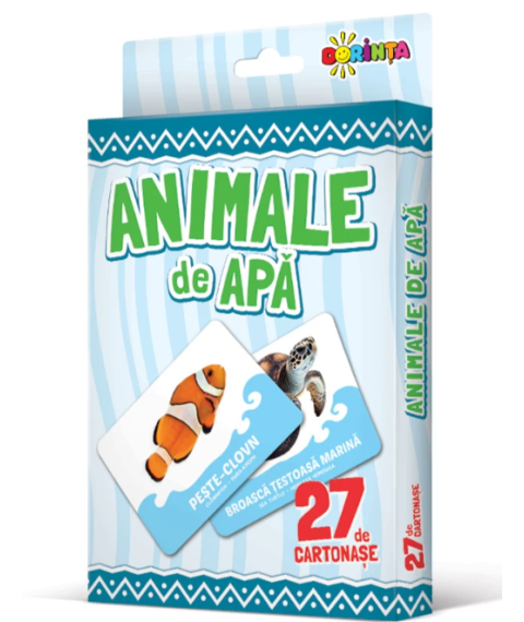 27 de cartonașe. Animale de apă