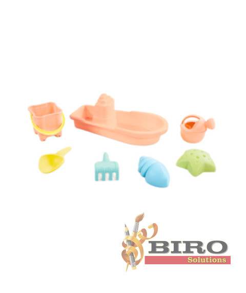 Set de plajă cu barcă în plasă DOLU, cod 2457D