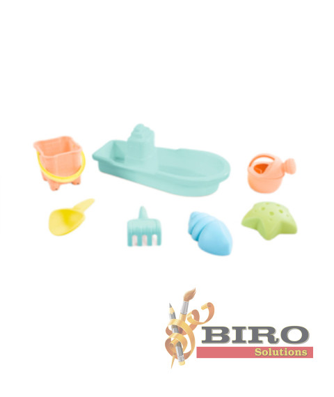 Set de plajă cu barcă în plasă DOLU, cod 2457D