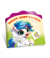 Citesc și Colorez cu Autocolante. Salut, Sunt Bonny