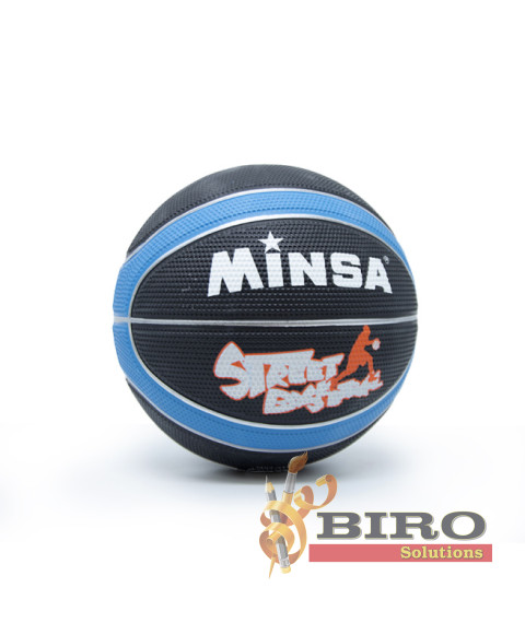 Minge de baschet Nr.7 MINSA, albastră, cod 189068