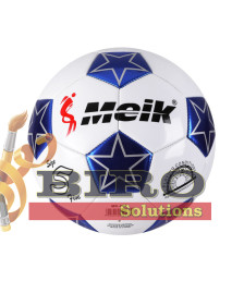 Minge de fotbal Meik, art. MK-208A, alb/albastră, cod 201051