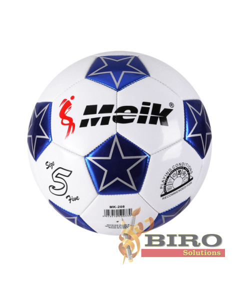 Minge de fotbal Meik, art. MK-208A, alb/albastră, cod 201051