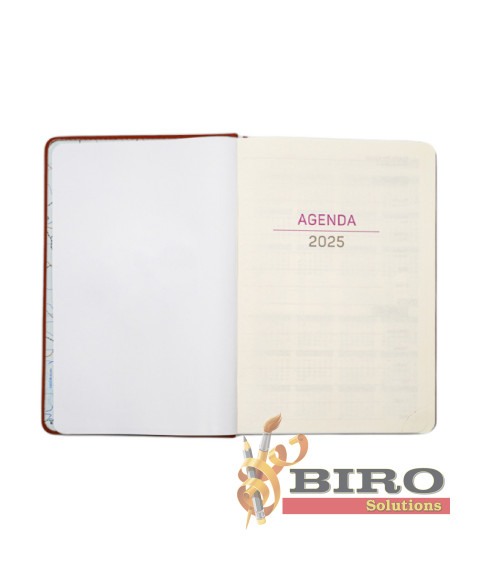 Agendă А5 2025 IDEE Standart "Saddle Brown"