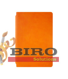 Agendă nedatată A5, IDEE Premium Flexible "Orange Gold"