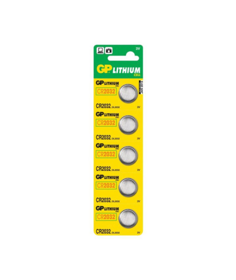 Baterie GP CR2032 Lithium 3V (blister 5 buc)