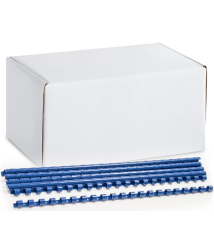 Inele din plastic ARGO A4, 6mm, 100 bucati, albastru