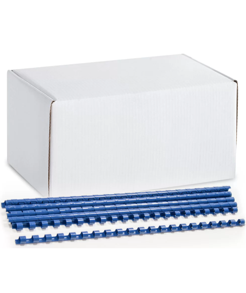 Inele din plastic ARGO A4, 6mm, 100 bucati, albastru