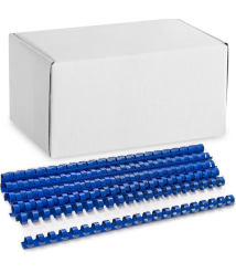 Inele din plastic ARGO A4, 14mm, 100 bucati, albastru