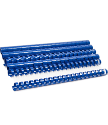Inele din plastic ARGO A4, 19mm, 10 bucati, albastru