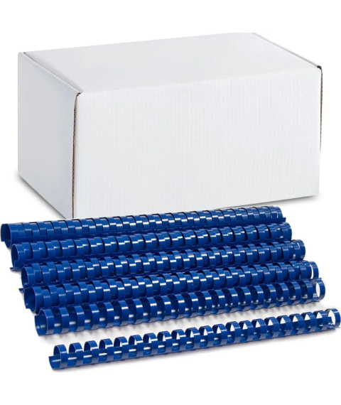 Inele din plastic ARGO A4, 25mm, 50 bucati, albastru