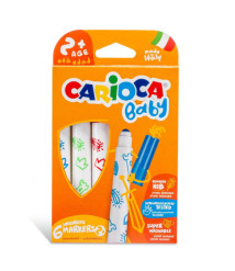 Set carioci Carioca "Baby Teddy", 6 culori