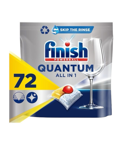 Capsule pentru masina de spalat vase Finish Quantum Powerball 72pcs