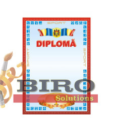 Diploma de onoare N36 (sport, rama rosie)