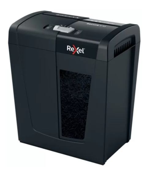 Distrugator REXEL Secure X10 P4, 10 foi, 14l Cross Cut