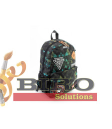Ghiozdan anatomic 16.5 Negru-verde (44x30x16cm) MX5054Hgreen