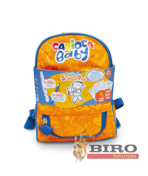 Ghiozdan prescolar Carioca Baby cu rechizite