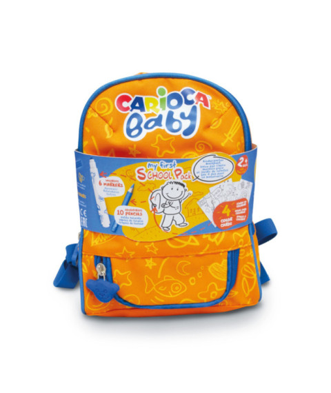 Ghiozdan prescolar Carioca Baby cu rechizite