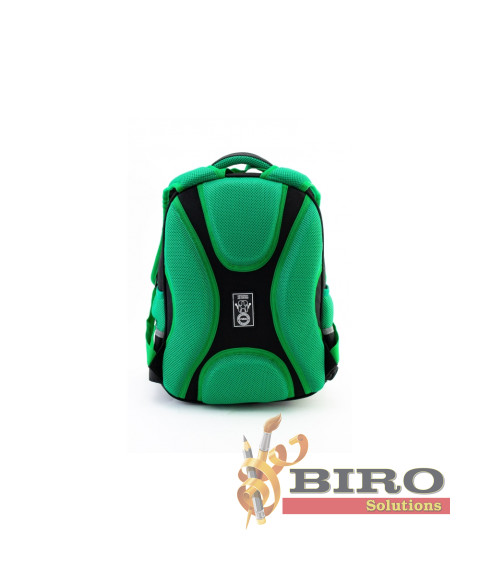 Ghiozdan ortopedic 15 Negru-verde (38,5x27x18cm ) MX86257
