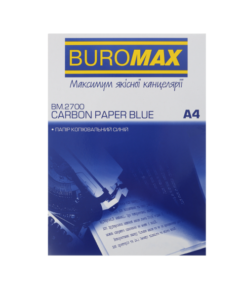 Hârtie indigo BUROMAX, albastra, 100 foi