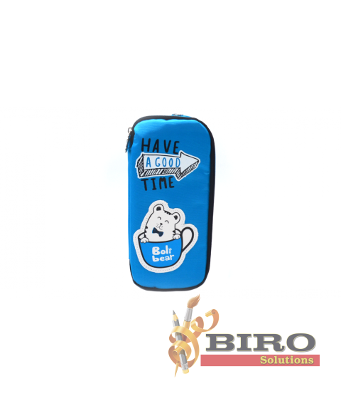 Penar 1 compartiment cu fermoar  8691blue