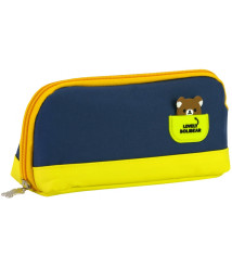 Penar 1 compartiment cu fermoar 8694dk.blue