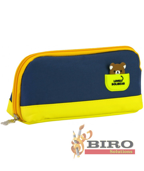 Penar 1 compartiment cu fermoar 8694dk.blue