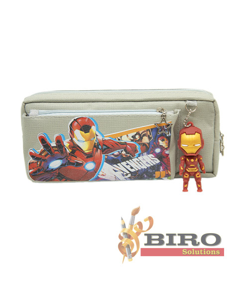 Penar școlar Iron Man, gri