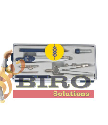 Instrumente de desen ZiBi BASIS, 7 obiecte, albastru