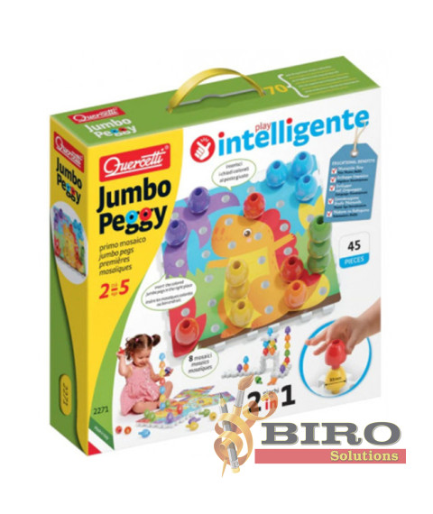 QC Mozaic Quercetti "Jumbo Peggy" 2 in 1, 45 el., 53571