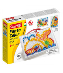 QC Mozaic Fanta Color Quercetti, 280 el., portativa, mare, mix marimi, 53564