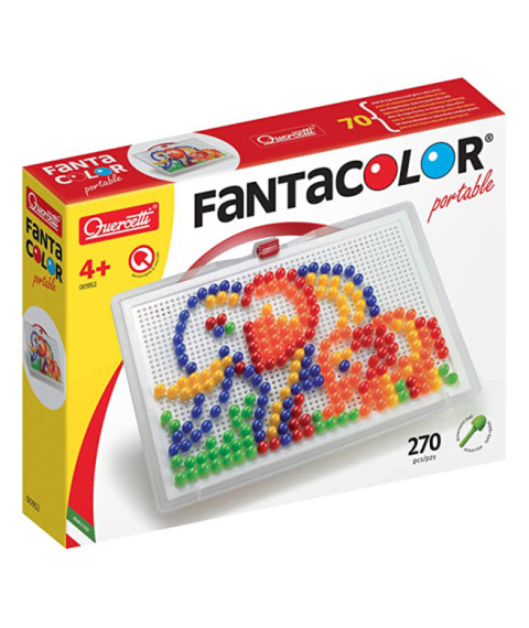 QC Mozaic Fanta Color Quercetti, 270 el., portativa, mare, 53565