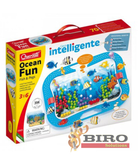 QC Mozaic Ocean Fun Quercetti, pesti+mozaic, 53568