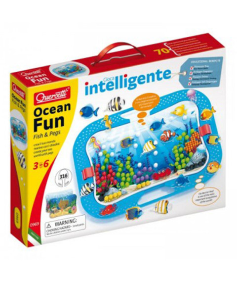 QC Mozaic Ocean Fun Quercetti, pesti+mozaic, 53568