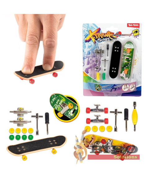 TT Jucărie fingerboard skateboard 2 buc.