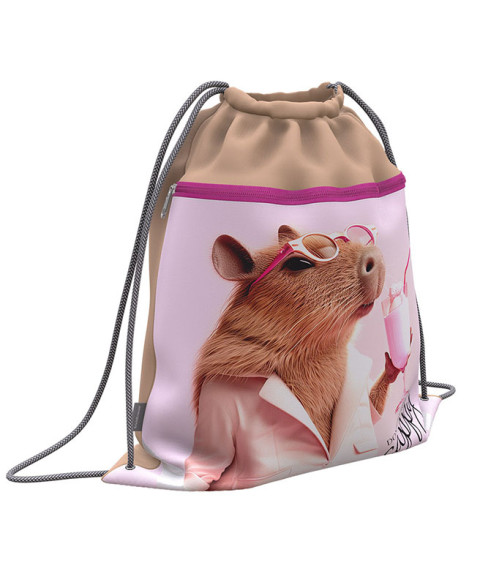 Geantă pentru încălțăminte ErichKrause cu buzunar cu fermoar, CapyBarbara