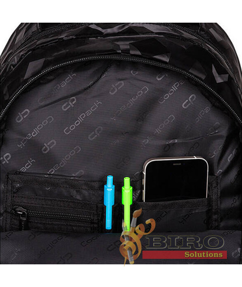 Ghiozdan CoolPack cu 2 compartimente 26L, Trace Square