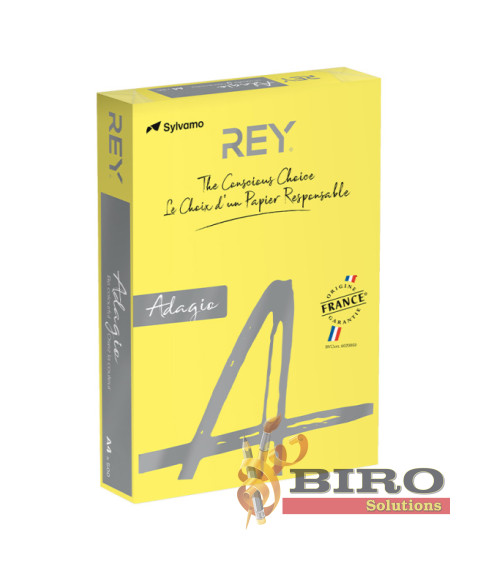 Hârtie colorată A4 (160gr/m2, 250 foi) intensiv galben lămâie Adagio YELLOW 66