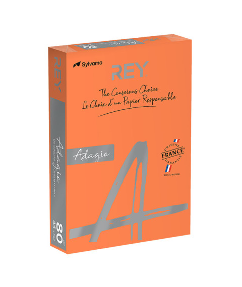 Hârtie colorată A4 (160gr/m2, 250 foi) intensiv orange Adagio INTENSE 21
