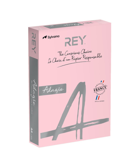 Hârtie colorată A4 (160gr/m2, 250 foi) pastel roz Adagio PINK 89