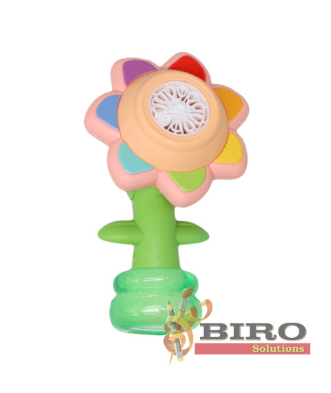 Mașină electrică pentru bule de săpun "Flower", roz