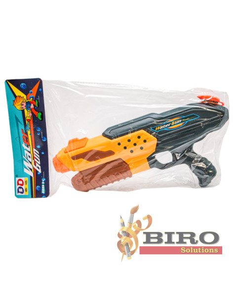 Jucărie pistol cu apă, pneumatic, orange, cod 542031