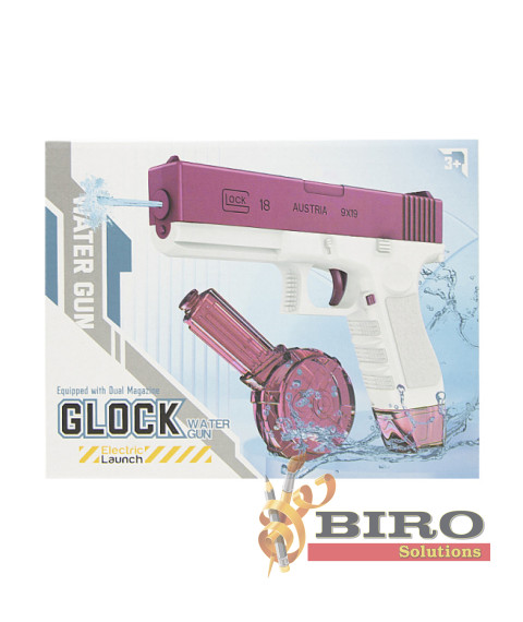 Pistol electric cu apă, roz, cod 672049